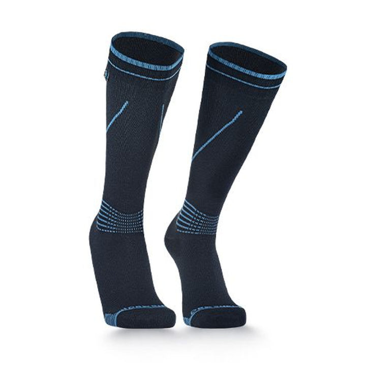 Dexshell Longlite 2.0 Waterproof Socks, Blue Stripes, Size S (36-38)